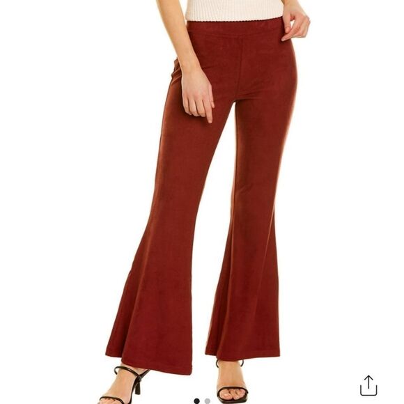 CHASER Pull-On Wide Leg Trouser NWOT - Biscotti - faux suede - Picture 2 of 3